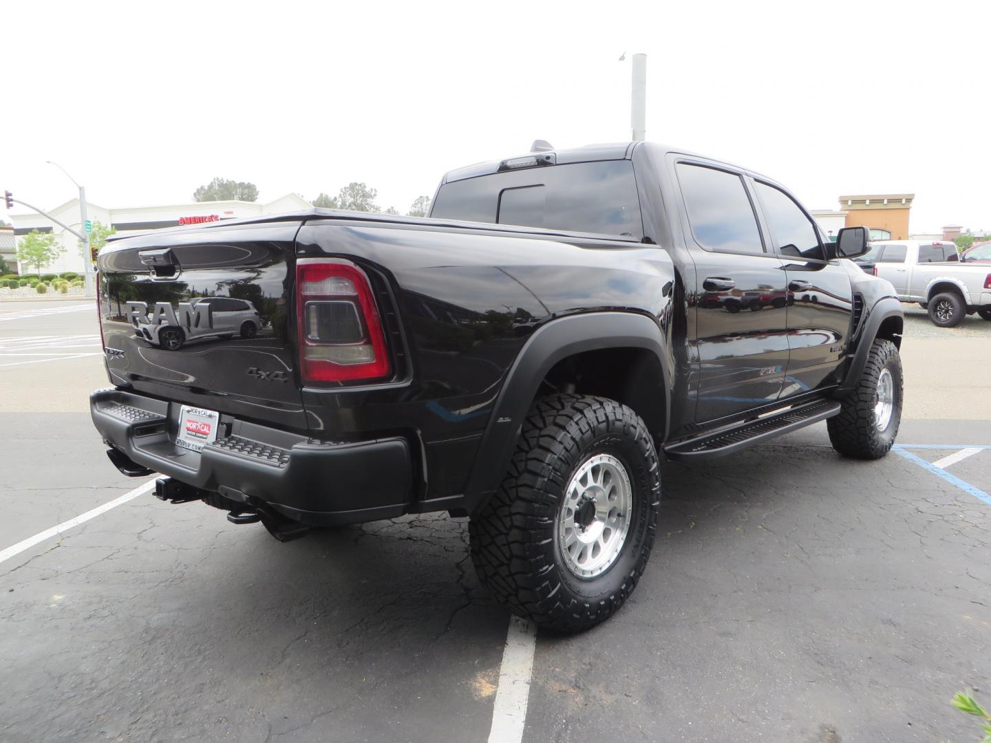 2023 BLACK /BLACK RAM 1500 Ram 1500 TRX (1C6SRFU92PN) with an 6.2L Supercharged HEMI V8 SRT engine, automatic transmission, located at 2630 Grass Valley Highway, Auburn, CA, 95603, (530) 508-5100, 38.937893, -121.095482 - TRX sitting on Eibach front and rear springs, 37" Nitto Ridge Grappler tires, 17" Method race wheels, and window tint. - Photo#4